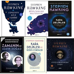 Stephen Hawking 6 Kitap Bilim Uzay Evren Seti (Zamanın Kısa Tarihi, Büyük Sorulara Kısa Yanıtlar, Kara Delikler, Zamanın ve Uzayın Doğası, Kara Delikler ve Bebek Evrenler, Ceviz Kabuğundaki Evren)
