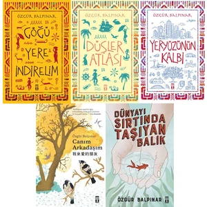 Özgür Balpınar 5 Kitap Set 5. 6. 7. 8. Sınıflar (Göğü Yere Indirelim, Düşler Atlası, Yeryüzünün Kalbi, Canım Arkadaşım, Dünyayı Sırtında Taşıyan Balık)