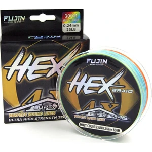 Hex Braid 4x 300MT Multicolor Pe Ip Misina