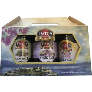 Datça Köy Ürünleri 3'lü Bal Seti (Çam - Çiçek - Kekik)