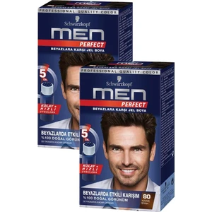 Men Perfect 80 Kahve  Saç Boyası X2