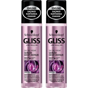 Gliss Serum Deep Repair Sıvı Saç Kremi 200 ml X2