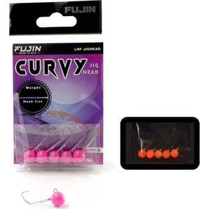 Curvy Pink Glow Jig Head