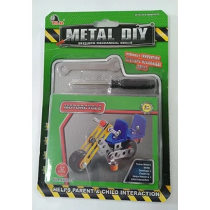 CC Oyuncak Mekanik Becerileri Metal Diy Motorcycle 53 Parça - x 608-7