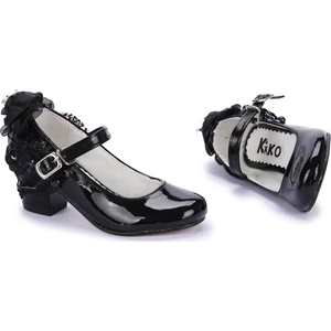 Kiko 754 Rugan Günlük Kız Çocuk 4 cm Topuk Babet Ayakkabı
