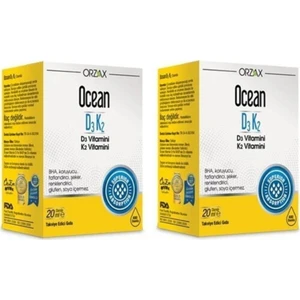 Ocean Vitamin D3K2 Damla 20 ml 2 Adet
