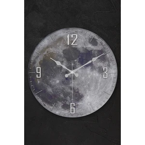 Muyika Design Muyika Moon Oval Gerçek Cam 36CM Duvar Saati