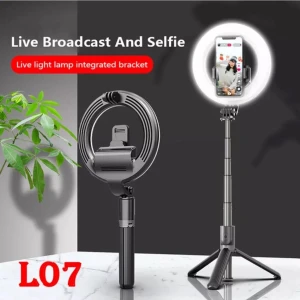 Katlanabilir Bluetooth Kumandalı 90 cm Tripod Selfie Işığı Selfie Stick
