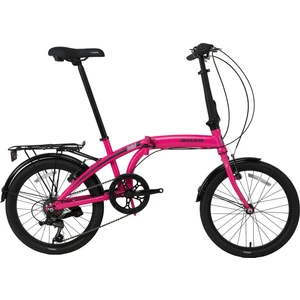 Twin-S Katlanabilir Bisiklet 6 Vites 20 Jant Pembe