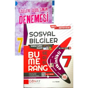 Günay Yayınları Gün&Ay Yayınları 7. Sınıf Bumerang Sosyal Bilgiler Okyanus Denemeli