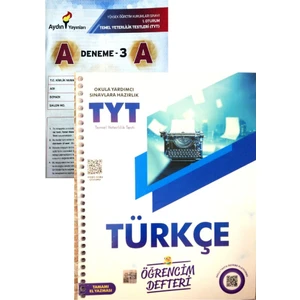 Murat Yayınları Öğrencim Defter TYT Türkçe (Aydın Denemeli)