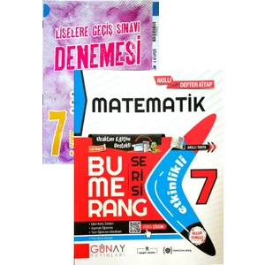 Günay Yayınları Gün&Ay Yayınları 7. Sınıf Bumerang Matematik Okyanus Denemeli