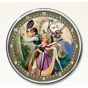 Dekor Loft Dekor Loft Premium Gece Parlayan Rapunzel  Çocuk Odası Duvar Saati PFS-1824