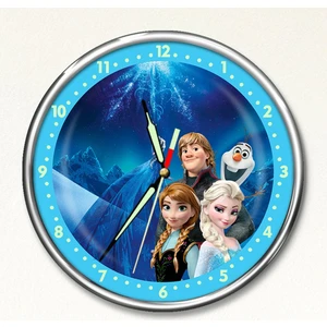 Dekor Loft Dekor Loft Premium Gece Parlayan Frozen Elsa Çocuk Odası Duvar Saati PFS-1797