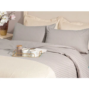 English Home Crystal Ipeksi Twill Çift Kişilik Nevresim Takımı 200 x 220 cm cm Taş Rengi