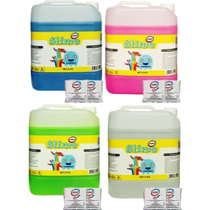Zıp Zıp Slime 4 Renk 4x5 kg + Boraks
