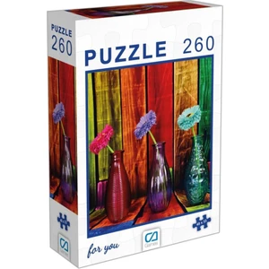 CA Oyuncak Çiçekler Puzzle 260 Parça Saks Mavisi