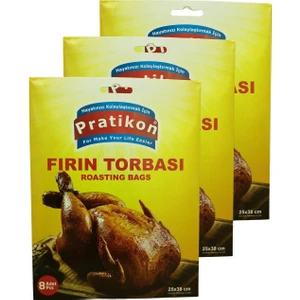 Yanmaz Fırın Torbası 25X38CM 8'li x 3 Paket