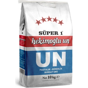 Hekimoğlu Un Hekimoğlu Süper 1 Pasta Böreklik Özel Amaçlı Buğday Unu 10 kg