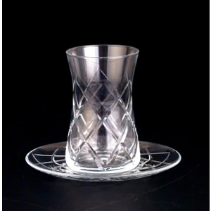 Kare 6 Kişilik Çay Bardağı Takımı