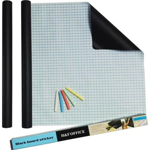 Büyük Boy Yapışkanlı Kara Tahta Sticker Blackboard 45 x 200 cm + Tebeşir