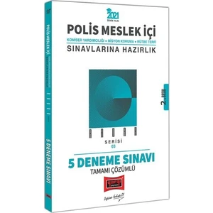 Yargı Yayınevi 2021 Polis Meslek İçi Komiser Yardımcılığı Sınavlarına Hazırlık Radar Serisi Tamamı Çözümlü 5 Deneme Sınavı 2. B