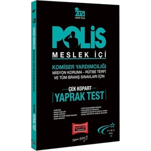 Yargı Yayınevi 2021 Polis Meslek İçi Sınavlarına Hazırlık Çek Kopart Yaprak Test
