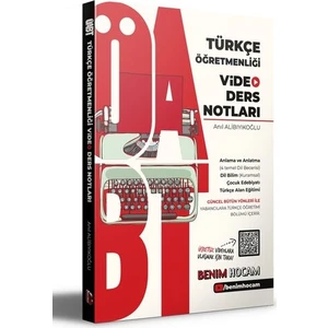 Benim Hocam Yayınları 2021 ÖABT Türkçe Öğretmenliği Video Ders Notları