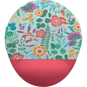 Onartem Çiçekler 4 Oval Bilek Destekli Mouse Pad