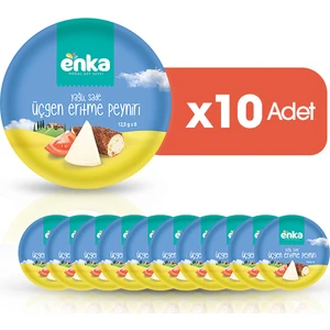 Gurme Yarım Yağlı Üçgen Eritme Peyniri 10'lu Paket 12,5 gr  x 8
