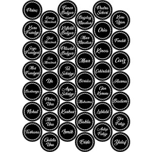 Egesta 107 Adet Baharat-Bakliyat-Kuruyemiş Kavanoz Etiket - Sticker