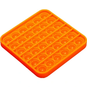 Başel Oyuncak Push Bubble Fidget Özel Pop Duyusal Oyuncak Zihinsel Stres Turuncu Renk Kare
