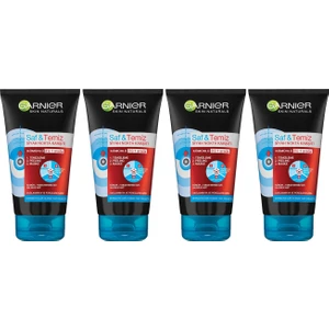 Saf & Temiz Siyah Nokta Karşıtı Kömürlü 3'ü 1 Arada 50 ml x 4