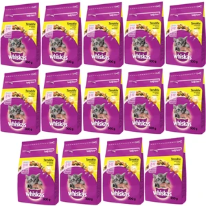 Whıskas® Tavuklu Kuru Yavru (2-12 Aylık) Kedi Maması 300 Gram (14 Adet)