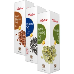 250 ml Çörekotu,keten Tohumu,kabak Çekirdeği Yağ Sğk Pres