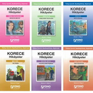Fono Yayınları Korece-Türkçe Hikayeler (6 Kitap Set) (Derece 1-2)