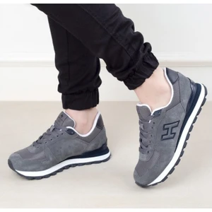 Hammer Jack 19250 Siyah Hakiki Deri Kadin Erkek Günlük Spor Ayakkabi Sneaker Kalin Taban Unisex