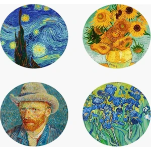 Tellgraf Van Gogh Yuvarlak Sticker