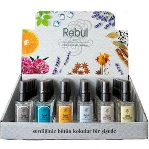 Kolonya Çeşitleri 50 ml x 6 Adet -(Dark Spice-Buket-Aqua-Ice-Mandarine-Lavanta) Karma 6'lı