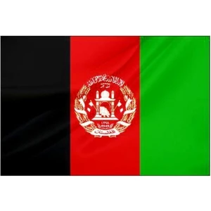 Afganistan Ülke Bayrağı Parlak Kumaş 50 x 75 cm