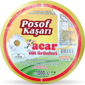Acar Süt Posof Kaşar Peyniri 1 kg