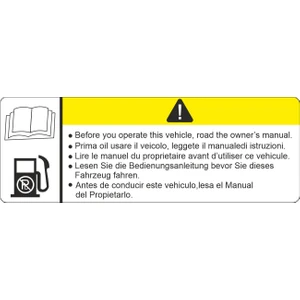 Sticker Atölyesi Motosiklet Depo Uyarı Sticker - 14166