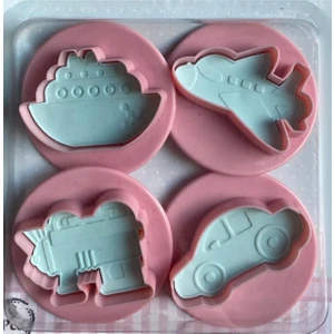 3131 Basmalı Çocuklar Için Arabalı Kurabiye Kalıbı