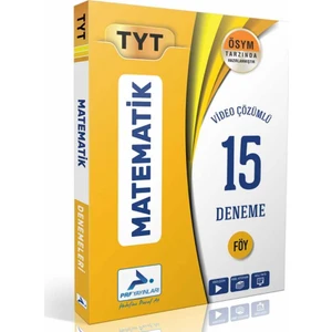 Paraf Yayınları TYT Matematik Video Çözümlü 15 Branş Deneme