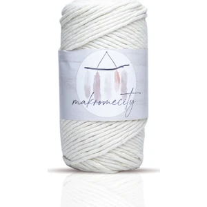 Makrome City Taranan Makrome Ipi 3mm Taranabilir Pamuk Makrome Ipi Makrame Ipi Ekru