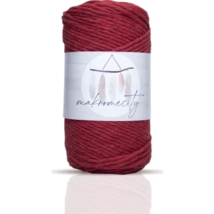 Taranan Makrome Ipi 3mm Taranabilir Pamuk Makrome Ipi Makrame Ipi Kırmızı