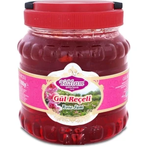 Yıldırım Şekerleme Kırmızı Renkli Gül Reçeli Pvc Kavanoz 1400 gr - Isparta