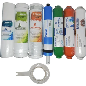 Pera Water Açık Kasa Su Arıtma Cihazlarına Uygun Pallas Mebranlı 7 Li Alkali+Mineral Filtre Seti
