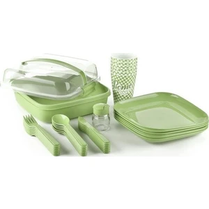 Piknik Seti -32 Parça ( Içiçe Geçebilen Çatal+Kaşık+Bıçaklı )