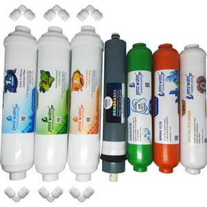 Pera Water Kapalı Kasa Su Arıtma Cihazlarına Uygun Platinium 80 Gpd 7 Li Alkali+Mineral Filtre Seti